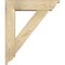 Ekena Millwork Traditional Traditional Rough Sawn Bracket w/ Offset Brace, Douglas Fir, 6"W x 22"D x 26"H BKT0604X22X26TRA01RDF - alternate 4